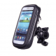 Suport husa telefon mobil pentru bicicleta si motocicleta, rezistent apa si socuri, touchscreen, 360* rotativ, negru